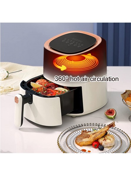 Air Fryer 4.6L Air Fryer Electric Oven With Digital Touch Screen Hot Oven Oil Free Cooker 1430W Electric Oven Make Food Fast Color : Wit - IYLVV94D