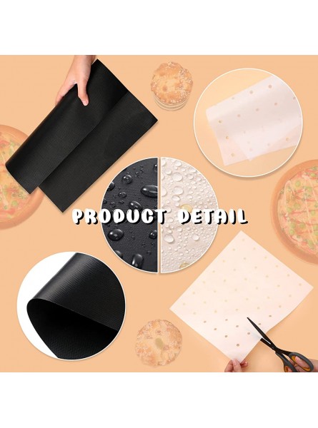 Air Fryer Accessories Compatible with Foodie Air Fry Oven,3 Pieces Non Stick Air Fryer Oven Mat with 50 Pieces Paper Air Fryer Liners for Sp 101 Sp 301 Dz 201 Air Fry Oven Toaster Bottom of Oven - NQUNBV0P