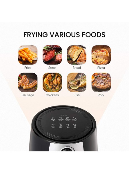 COMFEE' Air Fryer with 3.5 Litre Frying Basket Healthy Oil Free Cooking Baking and Grilling with Rapid Air Circulation Adjustable Temperature Control 60-Minute Timer - CTVVN6JB