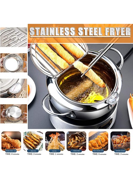 EDEAR Temperature With Strainer Fryer Stainless Fryer Mini Control And Household Steel Kitchen，Dining & Bar Small Artificial Plant - MBLID9B9