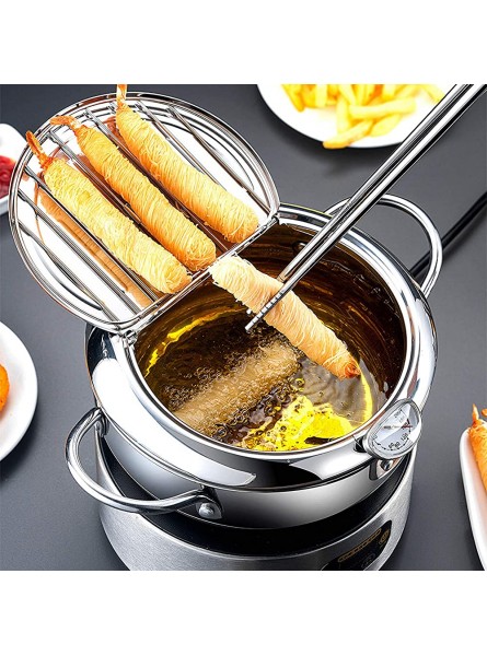 EDEAR Temperature With Strainer Fryer Stainless Fryer Mini Control And Household Steel Kitchen，Dining & Bar Small Artificial Plant - MBLID9B9