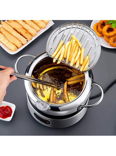 EDEAR With Strainer Mini Stainless Control Household And Fryer Steel Temperature Fryer Kitchen，Dining & Bar Air Fryers Ninja 10 Quart - RUUWHJKD