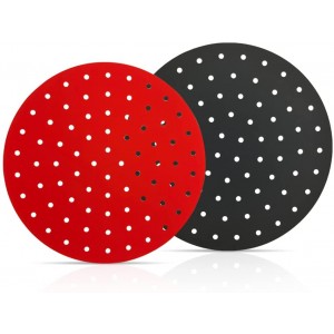 Ghous Trading Air Fryer Silicon Liner Reusable Heat Resistant BPA Free Perforated Mats Air Fryer Accessory 8 Round - TYVQFYBE