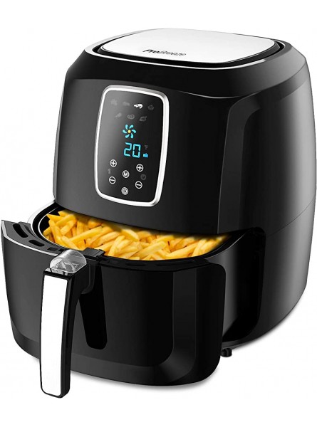 Pro Breeze 5.5L Air Fryer XXL 1800W Air Fryer for Home Use with Digital Display Timer and Fully Adjustable Temperature Control for Healthy Oil Free & Low Fat Cooking - HEAQ5OPI