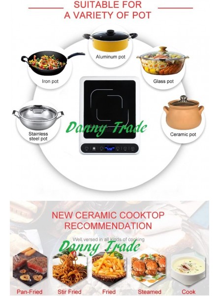 2000W Power Electric Ceramic Cooker cooktop HOTPLATE Stove with 100-2000W Adjustment - TOFHUSED