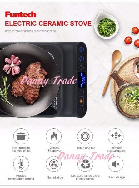 2200w Power Electric Ceramic Cooker Portable Electric Ceramic Stove Electric Infrared Cooker - PGYNVPOG