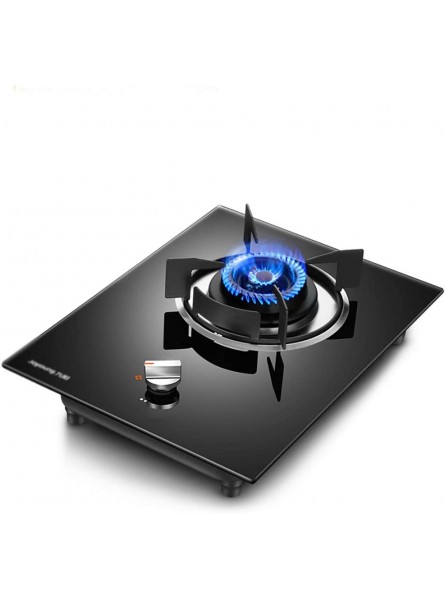 HJJ Benchtop Embedded Gas Cooktop，4200W Firepower，Black Tempered Glass，with Flameout Protection Home Kitchen Gas Cooktop [Energy Class A] Size : LPG - VGGZORKN
