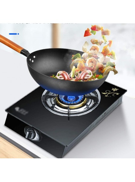 Mini Gas Stove,5.3KW DesktopGas hob，Single Burner For Cooking,Black Tempering Glass Plate，for Warming,Cooking,Boiling,Frying,Simmering [Energy Class A] Color : A Size : NG - TKZS84IH