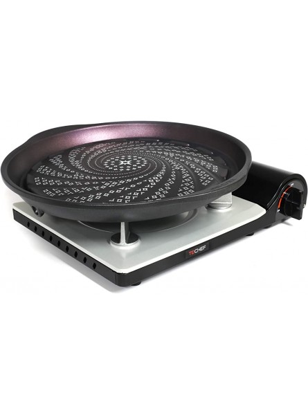 TECHEF Stovetop Korean BBQ Non-Stick Grill Pan with Agni Portable Gas Stove Burner Made in Korea - GMEHOI1H