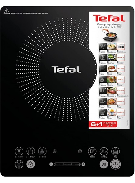 Tefal IH210801 Everyday Slim Electric Induction Hob with 6 Cooking Programs - FXJT8KJK