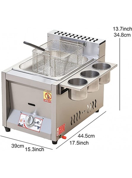 Deep Fat Fryer Stainless Steel Fryer Stainless Steel Fat Fryer With Removable Basket Freestanding Temperature Control With Lid - KZXJJ4KP