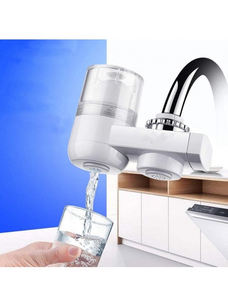 Faucet Water Filter Tap Water Purifier Filter Kitchen Bathroom Sink Faucet Filtered Tap Water Cleaning Water Purifier Transparent Color for Kitchen and Bathroom  Color : Clear  Size : One size  - WUPZRI41