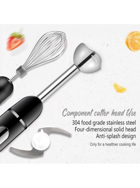 PowCube Hand Blender 4-in-1 Stick Immersion Blender 8-Speed Electric Whisk Handheld with 860ml Food Processor,600ml Beaker,Egg Whisk for Baby Food Juices Sauces and Soup 600W - CYBCSIIN