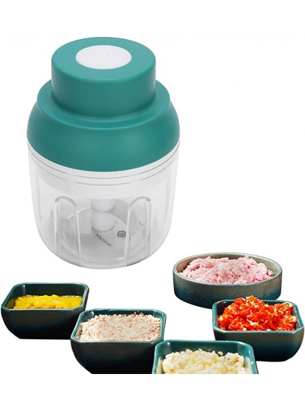 banapoy Mini Chopper Food Processor Food Chopper Blender with a Silicone Anti-skid Pad Kitchen Supplies for Baby Food Fruit Vegetable Onion Garlic Mincer250ml - LATZKPIV