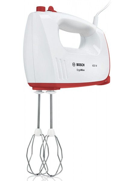 Bosch ErgoMixx MFQ36300GB Hand Mixer Plastic 400 W White Red - JJAFU110