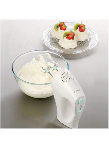 Kenwood Hand Mixer Electric Whisk with 2 Stainless Steel Beaters 3 Speed Selection Ejection Button Wrap-around Cable Storage 120W HM220 White - VFPWFQ28