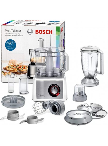 Bosch Multifunctional Food Processor with a Power of 1250 W MC812S844 Stainless Steel White - IYMIVM5K