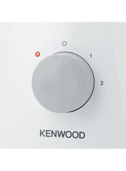 Kenwood Food Processor 2.1L Bowl 1.2 L Blender Emulsifying Knife Blade Reversible Slicing and Grating Discs 800 W FDP301W White - ZZKWVNUD
