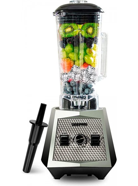 Geepas 1500W Super Jug Blender | Unbreakable PC 2L Jar | Countertop Blender for Milkshake Fruit Vegetables Drinks & Smoothie Maker | 8-Fins Blade for Ice Crushing Frozen Drinks | 2 Year Warranty - DTXU2431