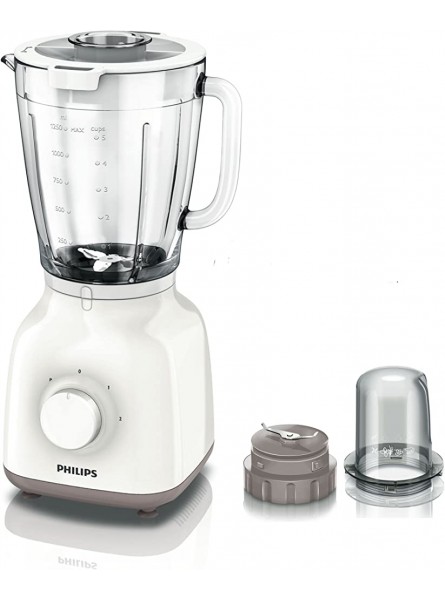 Philips HR2106 01 Daily Collection Glass Jug Blender with Chopper and Pro Blend Technology 400 W White - UNMEKVTS