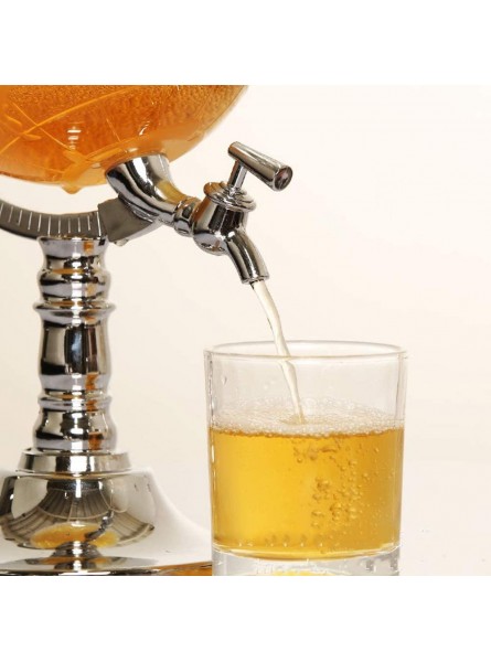 InChengGouFouX Beverage Dispenser 1.5L Spherical Beer Dispenser Beer Machine Plastic Keg Mini Beverage Machine High Capacity Bar House Party Color : Picture color Size : 13.7x13.7x33.5cm - RGLQF0S1