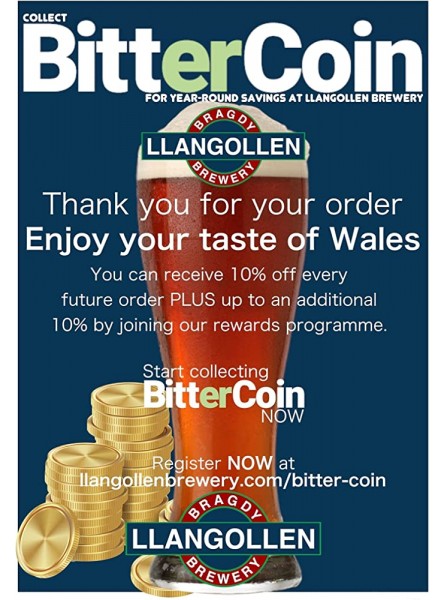 Llangollen Bitter Party Can 5 Litre Traditional Welsh Craft Beer Keg with Tap Draft Beer Dispenser Makes Ideal Craft Beer Gift Ultimate Home Bar Man Cave Accessories - SVMH8HIU