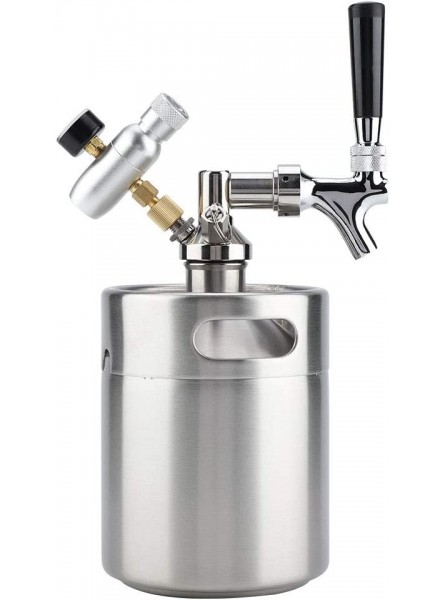 Mini Size 304 Stainless Steel Beer Keg 2L Stainless Steel Beer Keg 2 L Beer Keg Dispenser Beer Home for Party - BJFYOXSM
