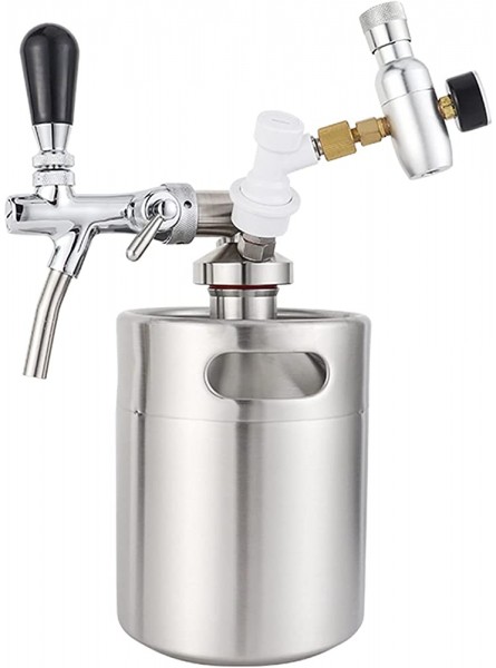 ZHIQIANG Beer Brewing Ingredients Beer Spear Mini Keg Dispenser Stainless Steel Mini Growler Tap Dispenser Quick Fitting Connector Fit For Craft Beer Growler Picnic Hops Color : Mini keg spear - PKKNKJQM