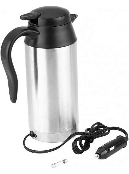 750ml 12V Compact Car Electric Kettle Boiler Mug Stainless Travel Thermoses - SFOJ6Q2F