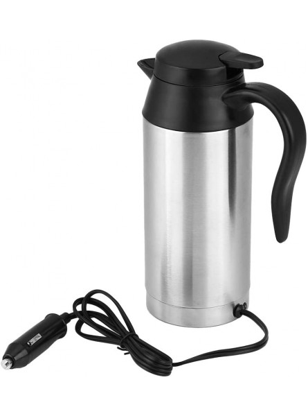 750ml 12V Compact Car Electric Kettle Boiler Mug Stainless Travel Thermoses - SFOJ6Q2F