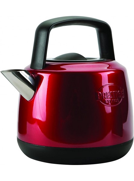 Prestige Heritage Red Electric Kettle Cordless Fast Boil Stainless Steel Retro 3000 W 1.5L - XCGUR2QE