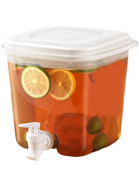 JUMM 1.1 Gallon Cold Kettle with Spigot for Fridge | Iced Beverage Dispenser with Spigot,5L Large Capacity Fruit Juice Lemonade Teapot Water Pitcher - GWSC8TQ4