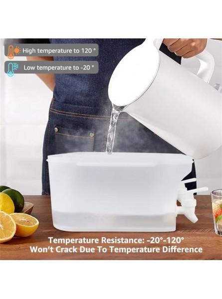 N A 5000ml Large Capacity Cold Kettle Cold Water Container Cold Kettle with Tap Beverage Dispenser Teapot Color : A Size : 25.5 * 24.5 * 13cm - VIEMKEYS