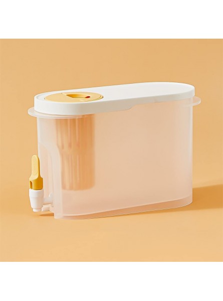 N A Cold Kettle Lemonade Kettle with Faucet 3.9l Water Vase Juice Fruit Teapot Bucket Ice Drink Set Color : B Size : 28.3x12.1x17.9cm - DYKIY3HT