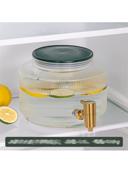 n a Glass Refrigerator Cold Kettle with Faucet Cool Kettle Fruit Teapot Juice Drink Cold Water Bucket Color : A Size : 22 * 14.5 * 12.5cm - LQYL5BT1