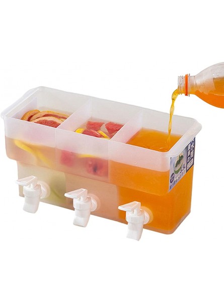 Ocobetom Beverage Dispenser 3.5L Refrigerator Cold Kettle with Faucet Fruit Teapot Lemonade Bucket Drink Container for Beverage Kitchen Refrigerator and Beverage - VGNHKDGO