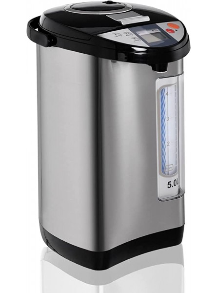 GiantexUK 5L Hot Water Dispenser Stainless Steel Catering Urn with 24H Timer Auto Re-Boil Keep Warm Function & Lighted Water Gauge Water Boiler for Coffee Tea Beverages - UKFD5IMP