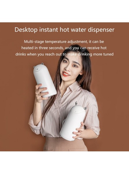 GRFSD Hot Water Dispenser Portable Desktop Automatic Boiling Water Dispenser 3s Fast Boil Travel Electric Pocket Instant Heating Water Dispenser 3 Levels of Temperature Control - ACNADSBY