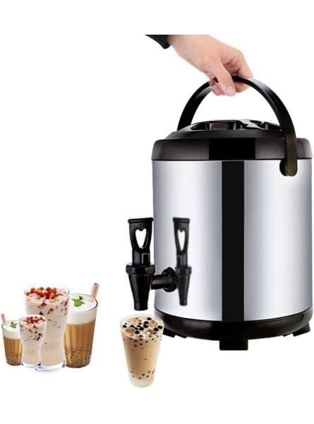 Hot and Cold Beverage Dispenser Stainless Steel Insulated Dispenser with Tap Insulated For 10-12 Hours 6L 8L 10L 12L Suitable For Office Party And Buffet Size : 12L - QJUDM0JQ