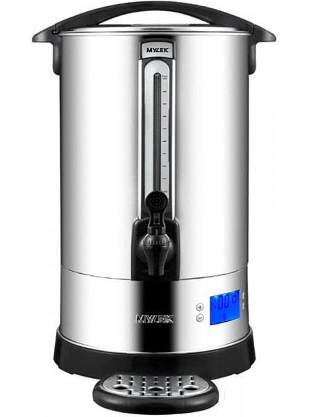 MYLEK Digital Catering Urn 20L 80 Cup Stainless Steel Water Boiler Dispensor for Tea Coffee Hot Water Mulled Wine - CYMOMPG2
