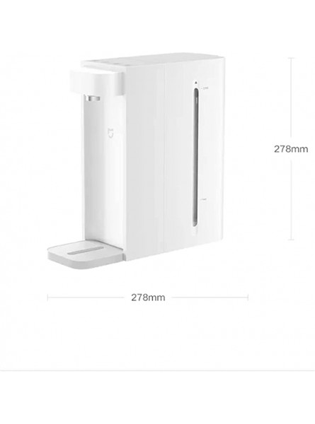 N B 2200w Instant Hot Water Dispenser Overheating Protection 3 Seconds Quick Heat Adjustable Temperature and Water Volume 2.5l Water Tank with Window - SORSJ5DE