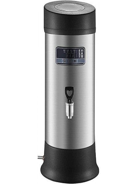 QINDAY Electric Catering Hot Water Boiler,Efficient and Economical Hot Water Dispenser,Automatic Water Outlet,Stainless Steel with Tap,Black,White,10L - QXWFXI7O