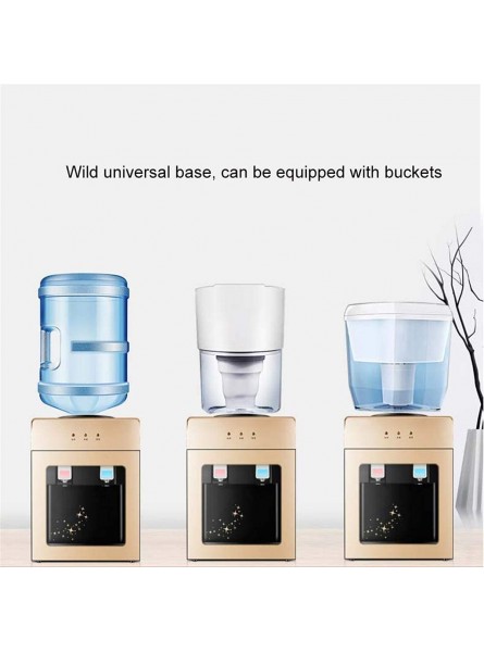 Water Dispenser Vertical Cooling And Heating Mini Water Dispenser Ice And Heat Dual Use 304 Stainless Steel Inner Dan Color : Black Size : 28 * 26 * 36cm - FHXM02Q4