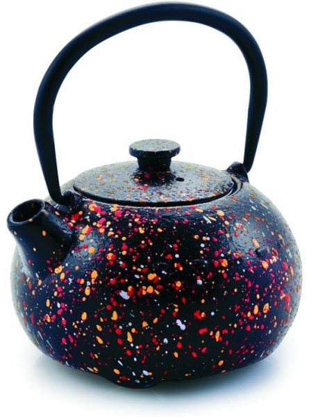 IBILI Cast Iron Tea Pot Graffiti 0.35 Litre Black One Size - REQN7FB0