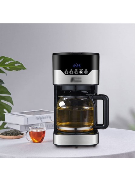 N B Tea Maker Removable Infuser Touch Design Transparent Water Tank Ruler Anti-Scalding Handle Coffee Maker for Home Office Dinning Room 1.5L - UNDMJUUX