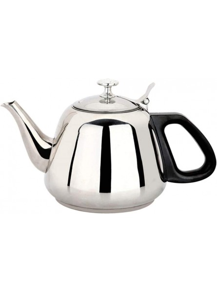 OH Tea Coffee Maker Boiler for Hot Water Stainless Steel Teapot Flat Bottom Kettle Tea Set with Tea Strainer Household Teapot Safety - VGYVE5B6