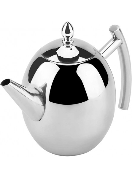 Teapot Durable Stainless Steel Teapot for Cafe Shop1000ML - NBLXAVD5