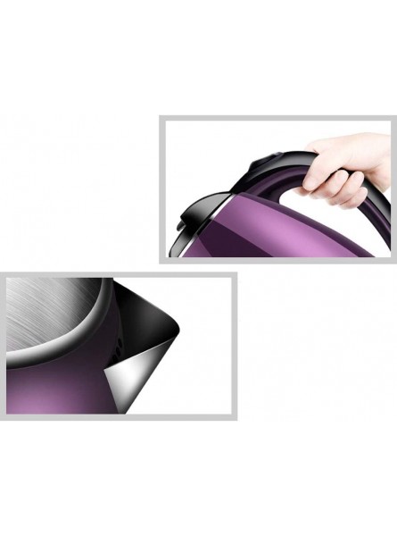 XQJYSH Electric Kettle Automatic Power Off Household Large Capacity 24 Hours Insulation 1500W Insulation Integrated Stainless Steel 1.8L Color : PURPLE - FKLN2B6Y