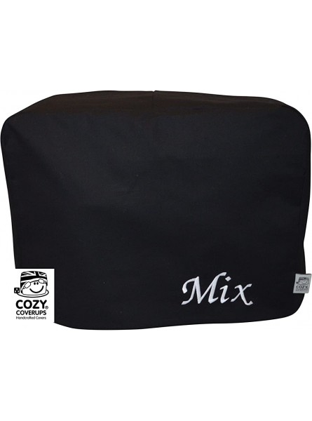 Cozycoverup® Dust Cover for Kenwood Food Mixer in Black 'Mix' Embroidered MultiOne - GESY5JNY