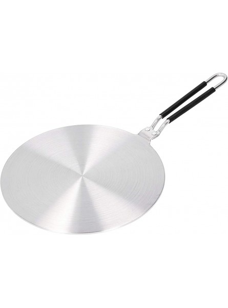 Heat Diffuser Stainless Steel Induction Adapter Stovetop Simmer Ring Disk with Heat Proof Handle for Gas Stove Glass Cooktop Converter Flame Guard Induction24cm# - UVWQTPPM